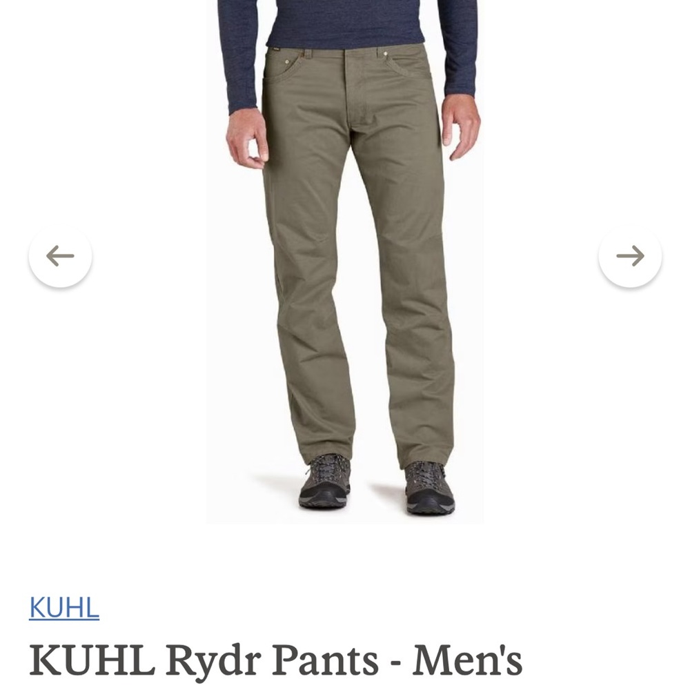 KUHL Rydr Pants Badlands Khaki 40x30